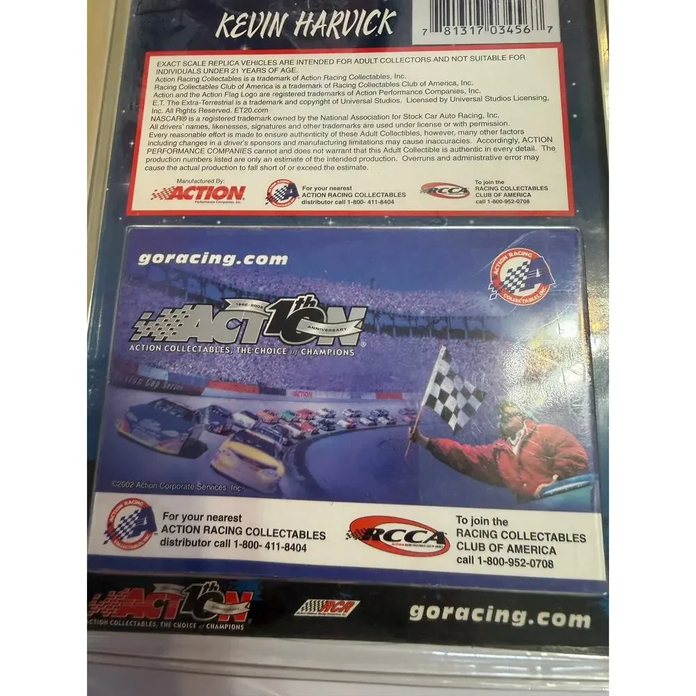 Kevin Harvick #29 E.T. 20th Anniversary 2002 Monte Carlo Action 1/64 - Sealed